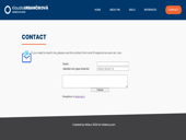 Contact form on the web